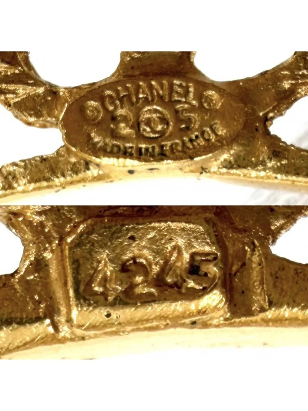 Chanel Big Bangle CC Logo Bracelet 2 5 Gold
